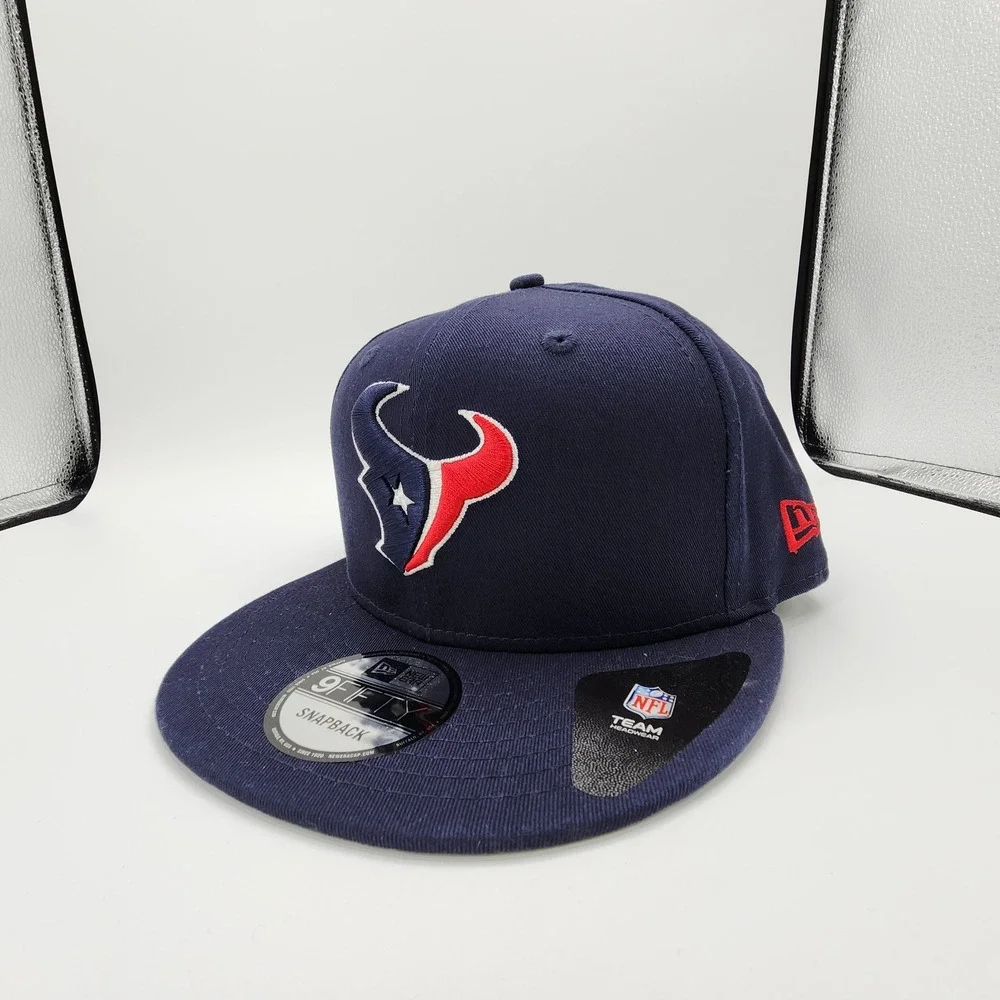 New Era Houston Texans 9Fifty Snapback Hat Blue Adjustable Classic Logo Cap‎ NEW
